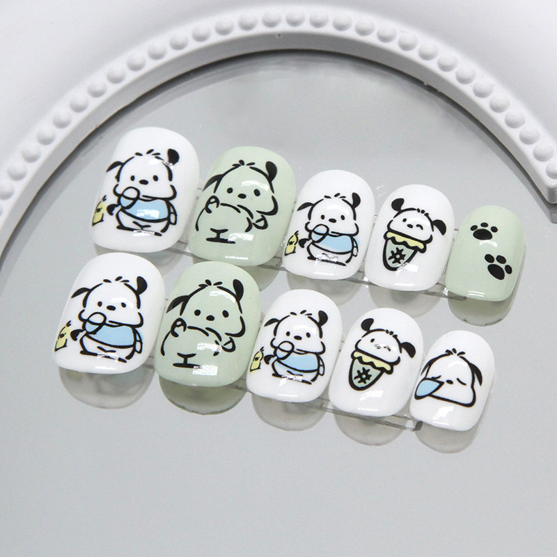 24 adet kare basın çivi seviml - Nail Art Press On incelemesi ve fiyatı