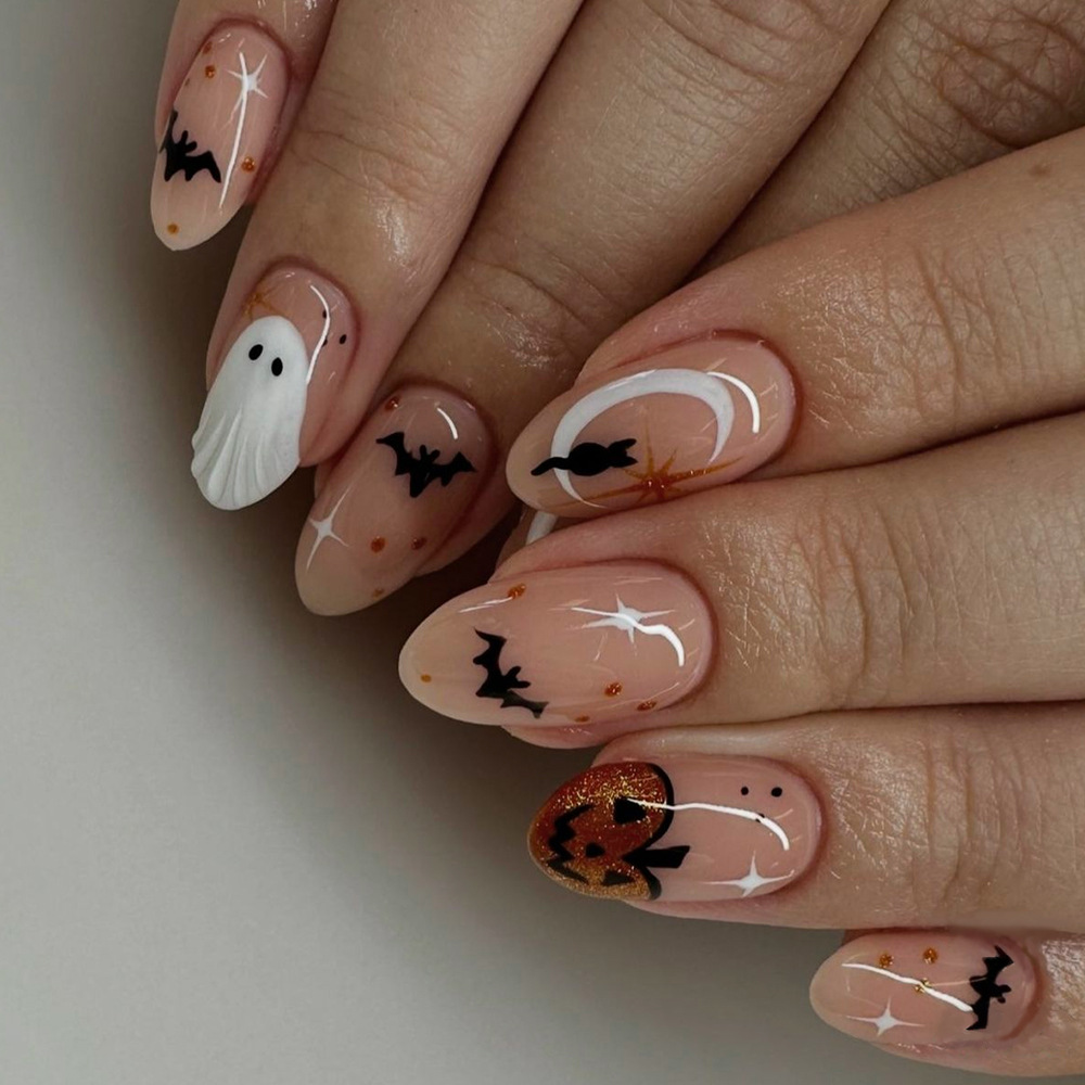 24 adet Basit Badem Çivi üzeri - Nail Art Press On incelemesi ve fiyatı