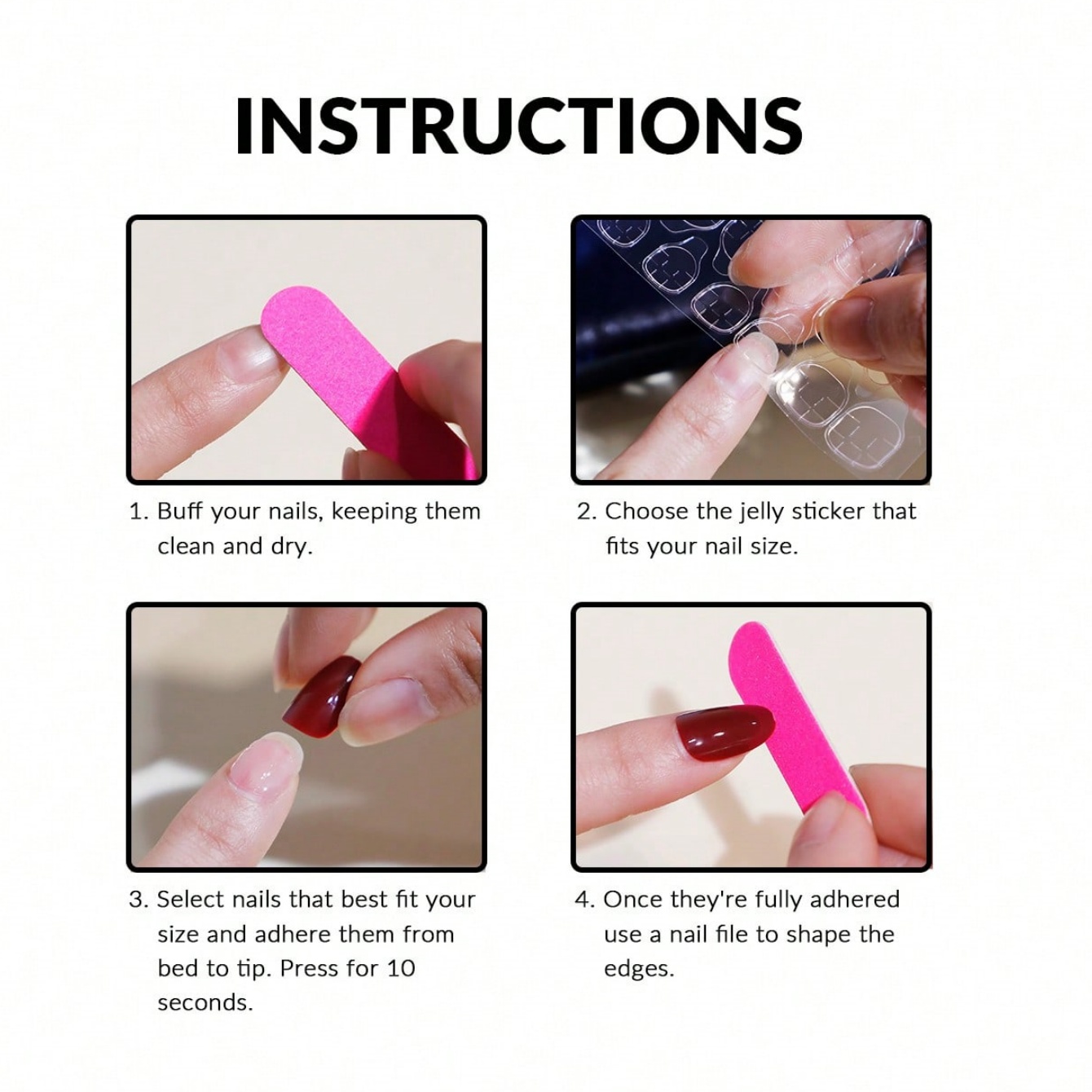 Orta Boy Badem Şeklinde 10 Ade - Nail Art Press On incelemesi ve fiyatı