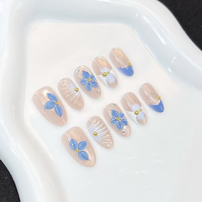 10 Adet Yeni Pembe, Mavi ve Sa - Nail Art Pink incelemesi ve fiyatı