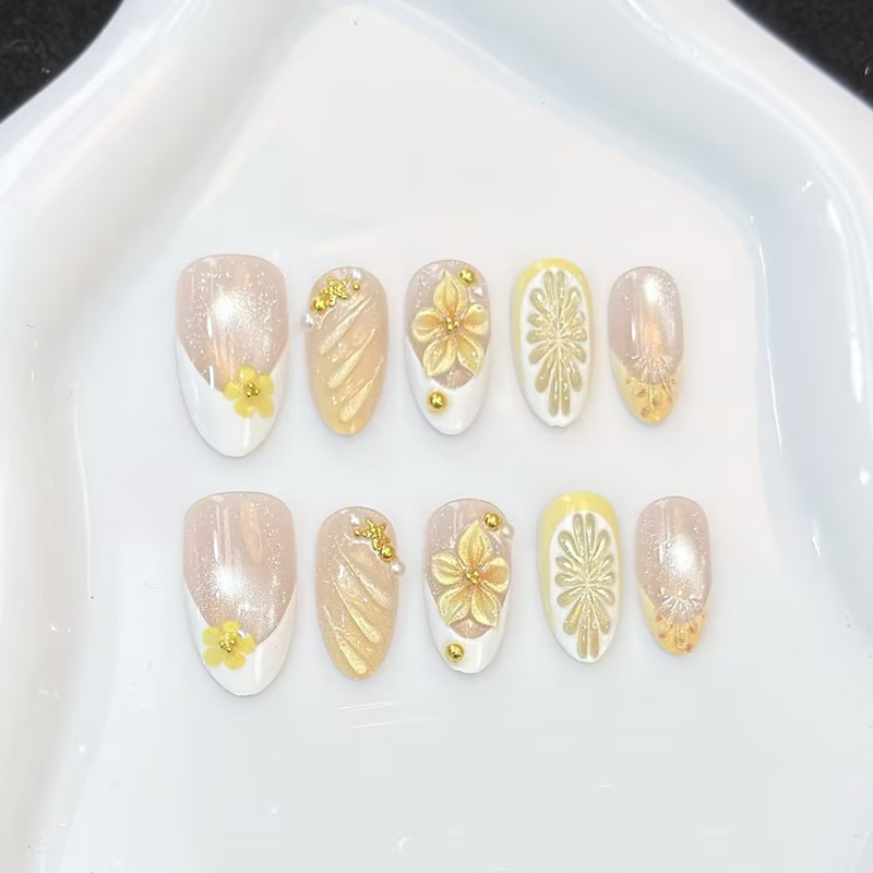 10 Adet Yeni Pembe, Mavi ve Sa - Nail Art Pink incelemesi ve fiyatı